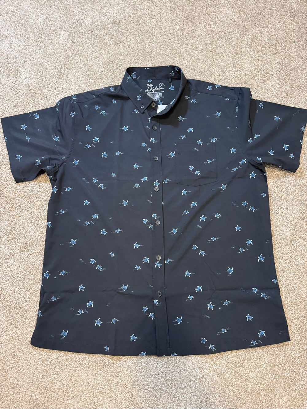 Kahala Aloha Mens Sea Turtle Shirt XL